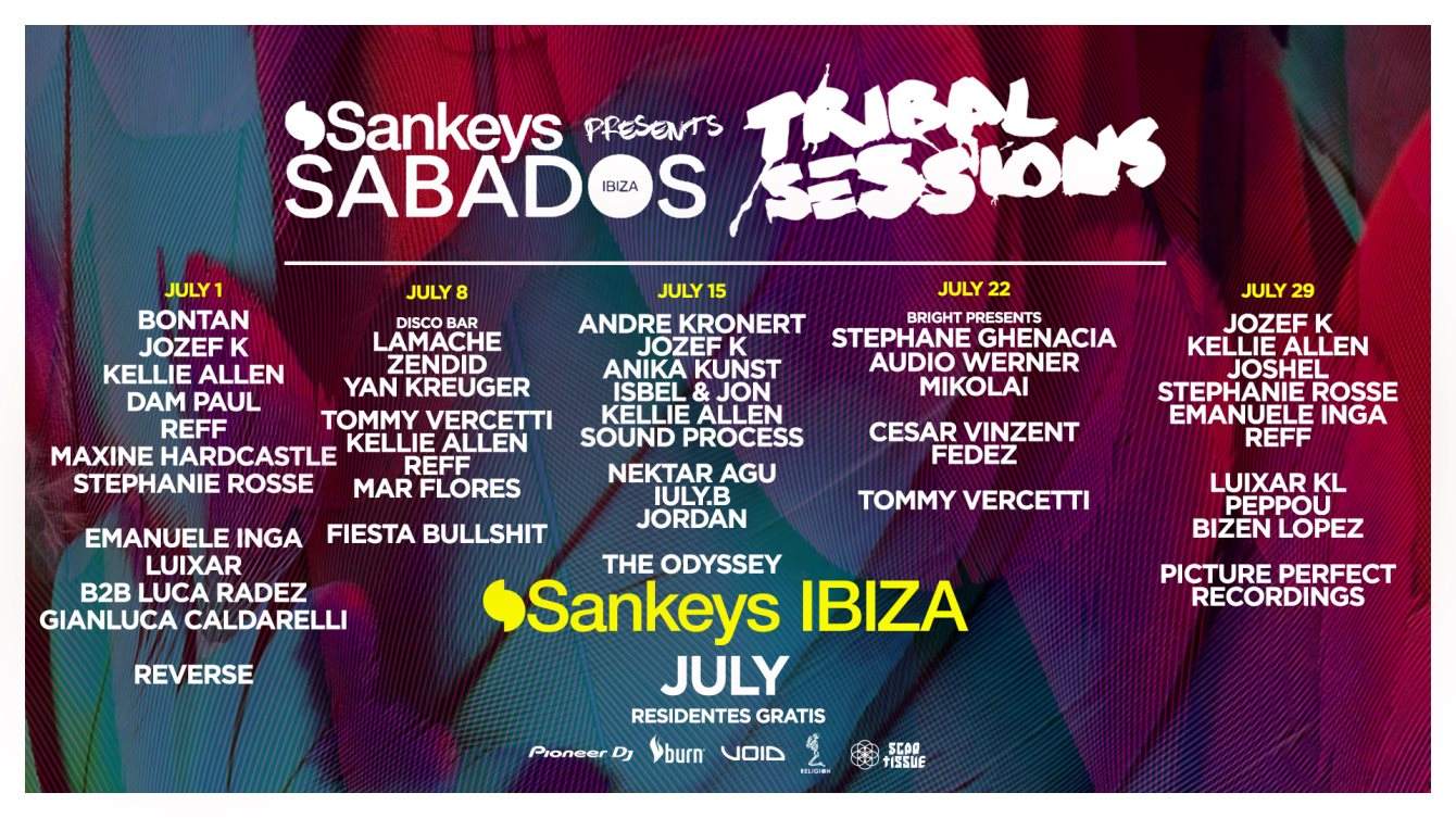 Sankeys Sabados Presents Tribal Sessions - Página frontal