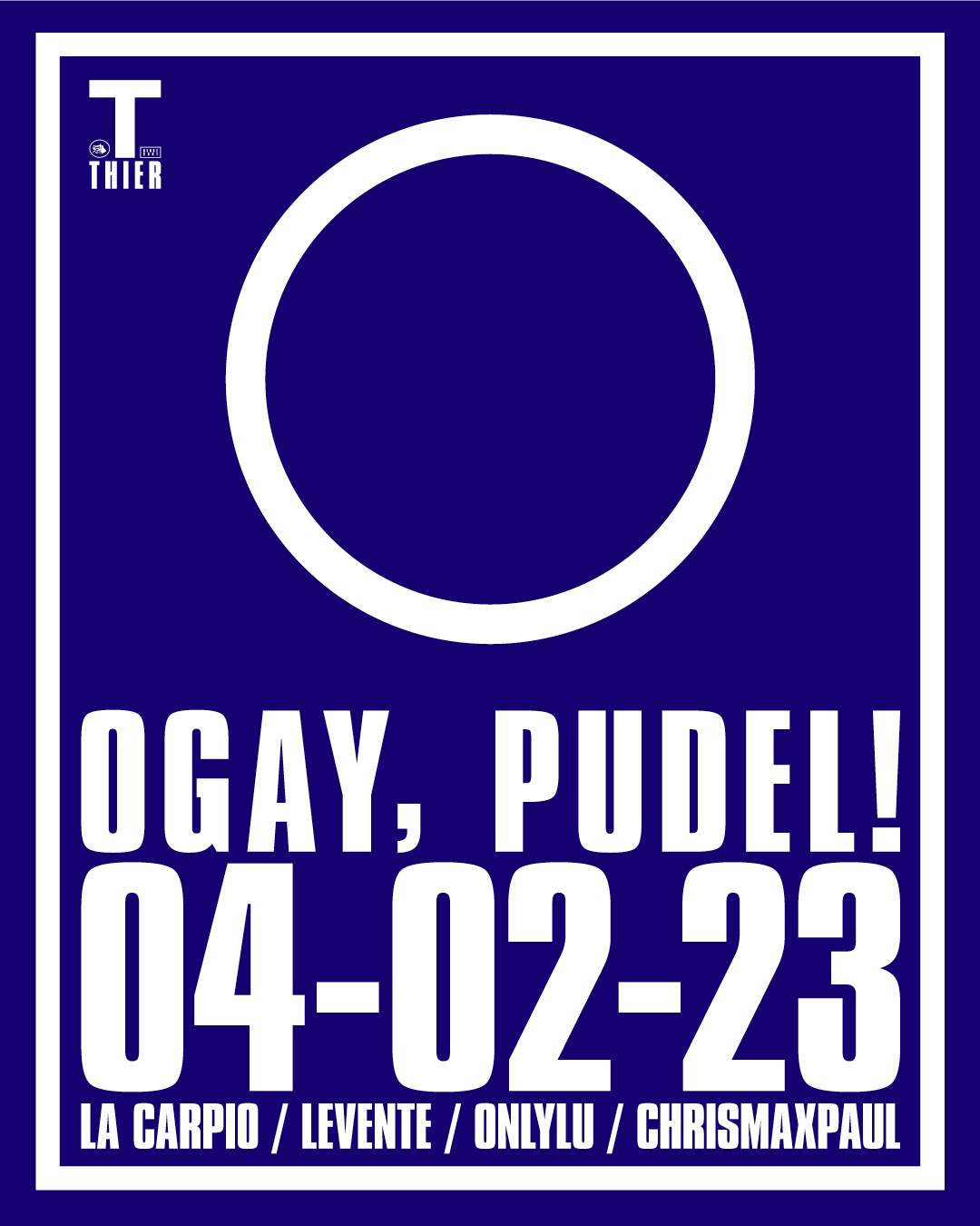 OGAY at PUDEL - フライヤー表