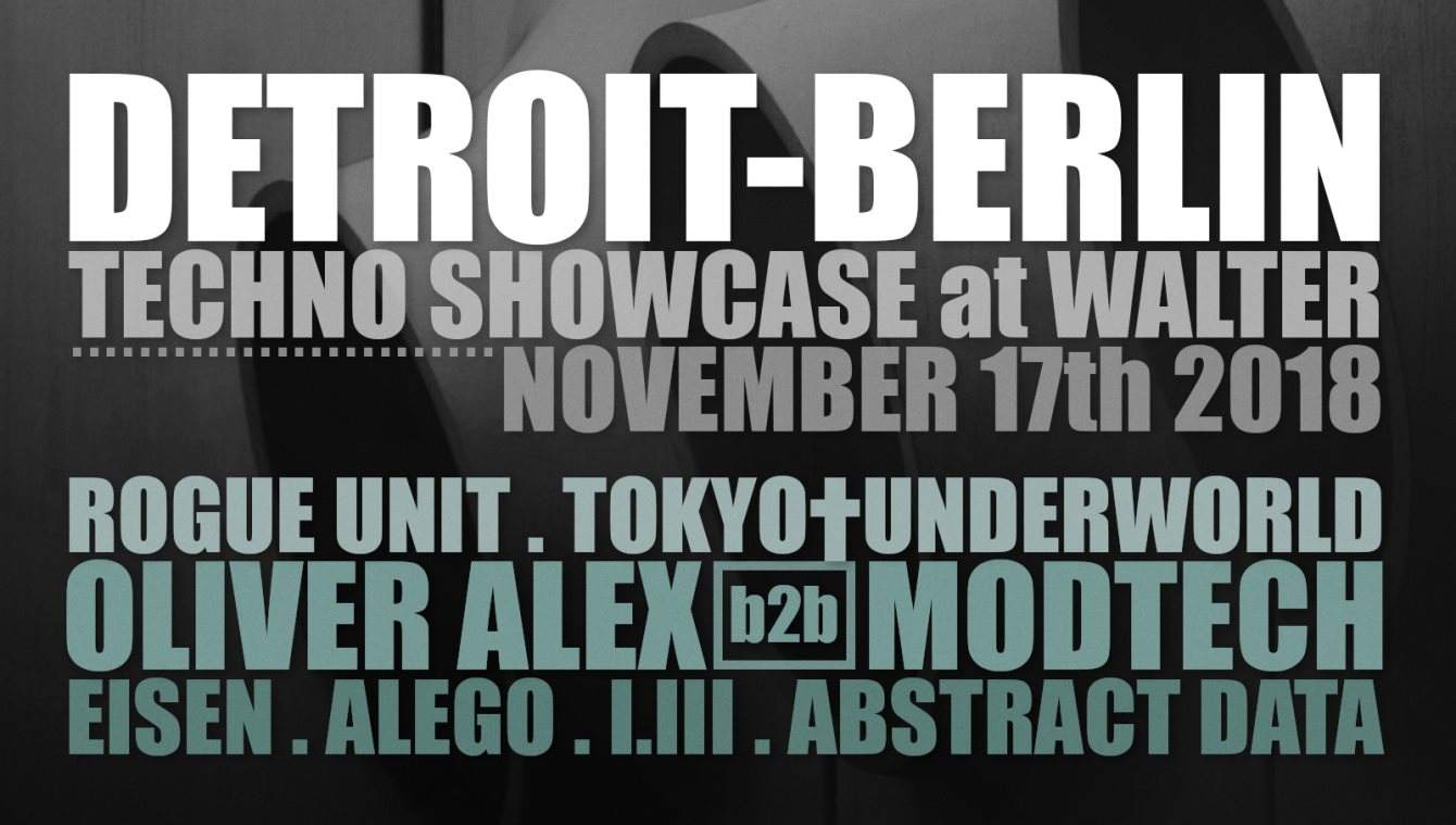 Detroit-Berlin Techno Showcase - フライヤー表