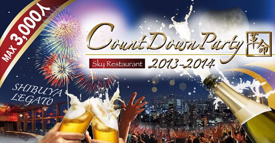 Count Down Party Revolution!Welcome2014 - フライヤー表