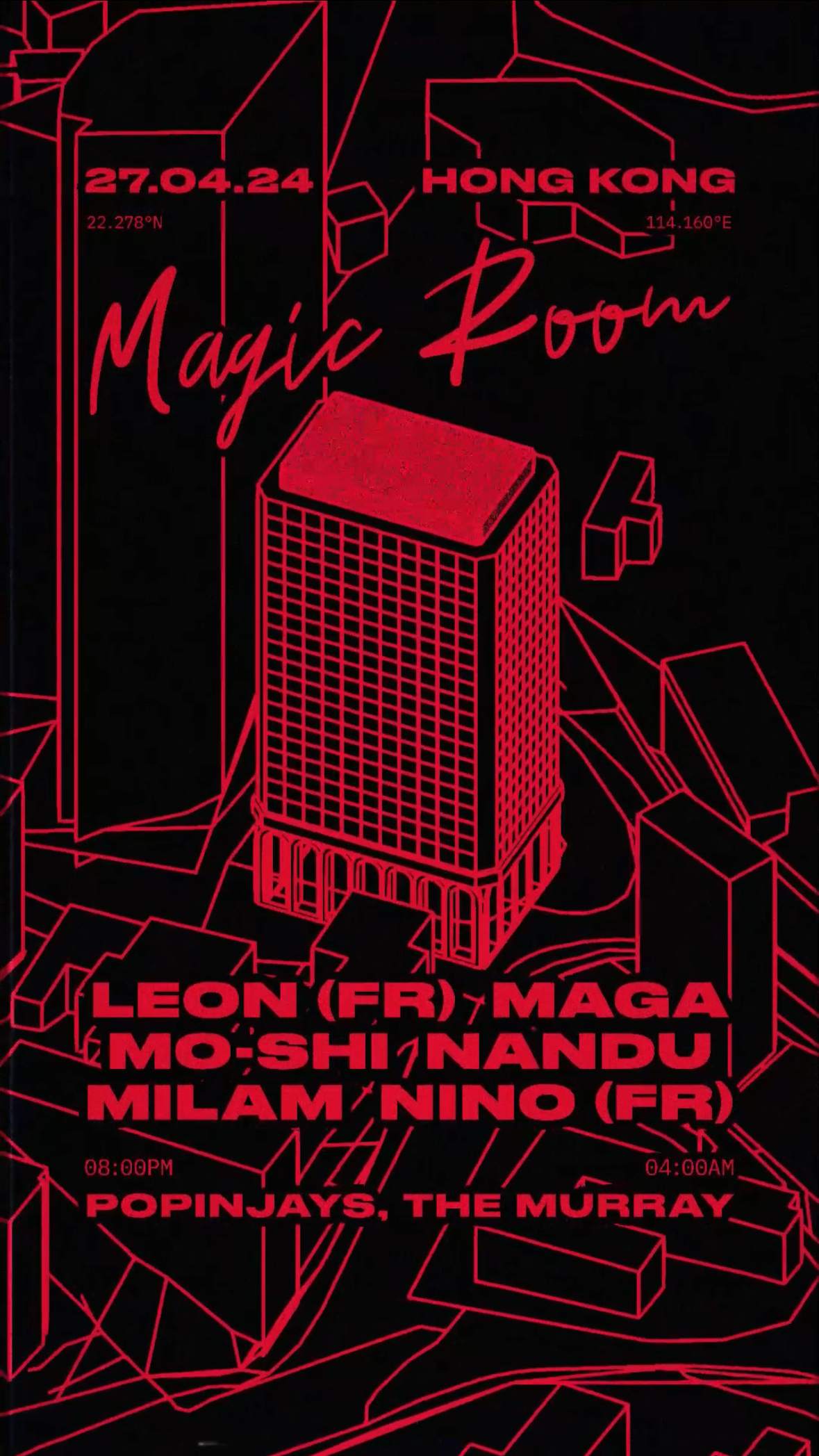 Magic Room - Hong Kong - MAGA, Nandu, Nodes Crew - フライヤー表
