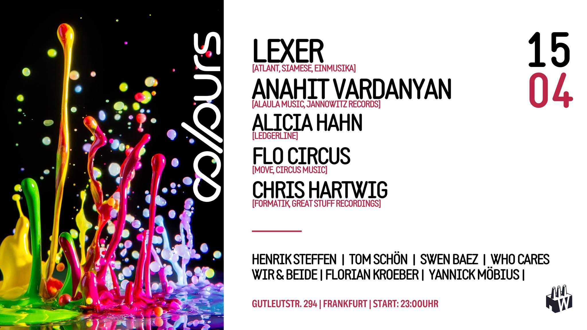 Colours with Lexer, Anahit Vardanyan and many more - フライヤー表