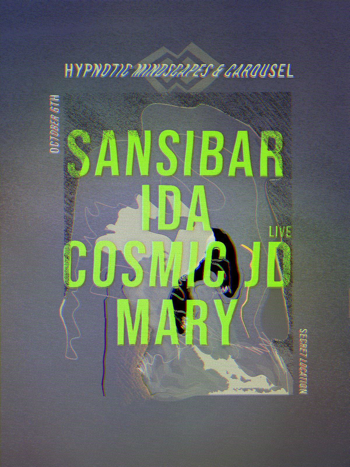 Hypnotic Mindscapes & Carousel: Sansibar, Ida, Cosmic JD (Live), Mary - Página frontal