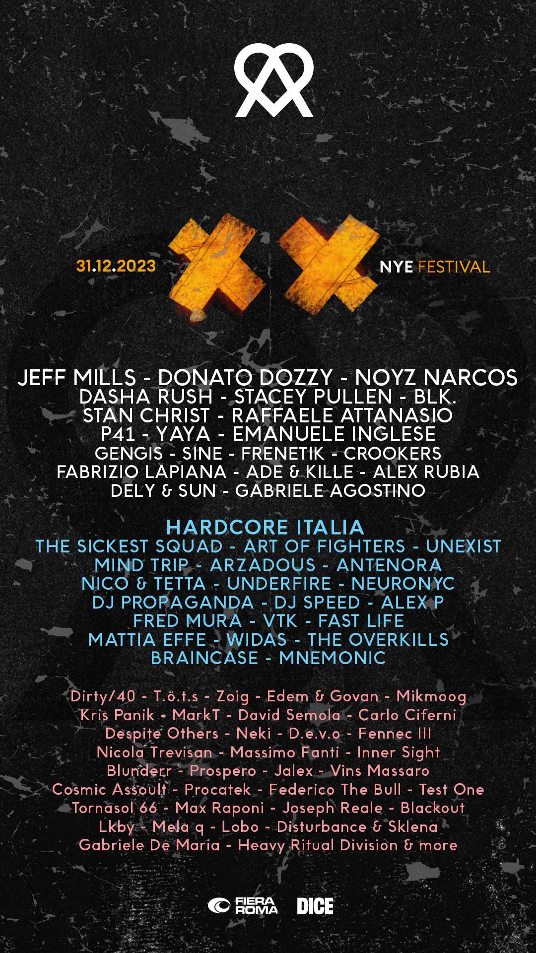 Amore XX NYE Festival - Página frontal
