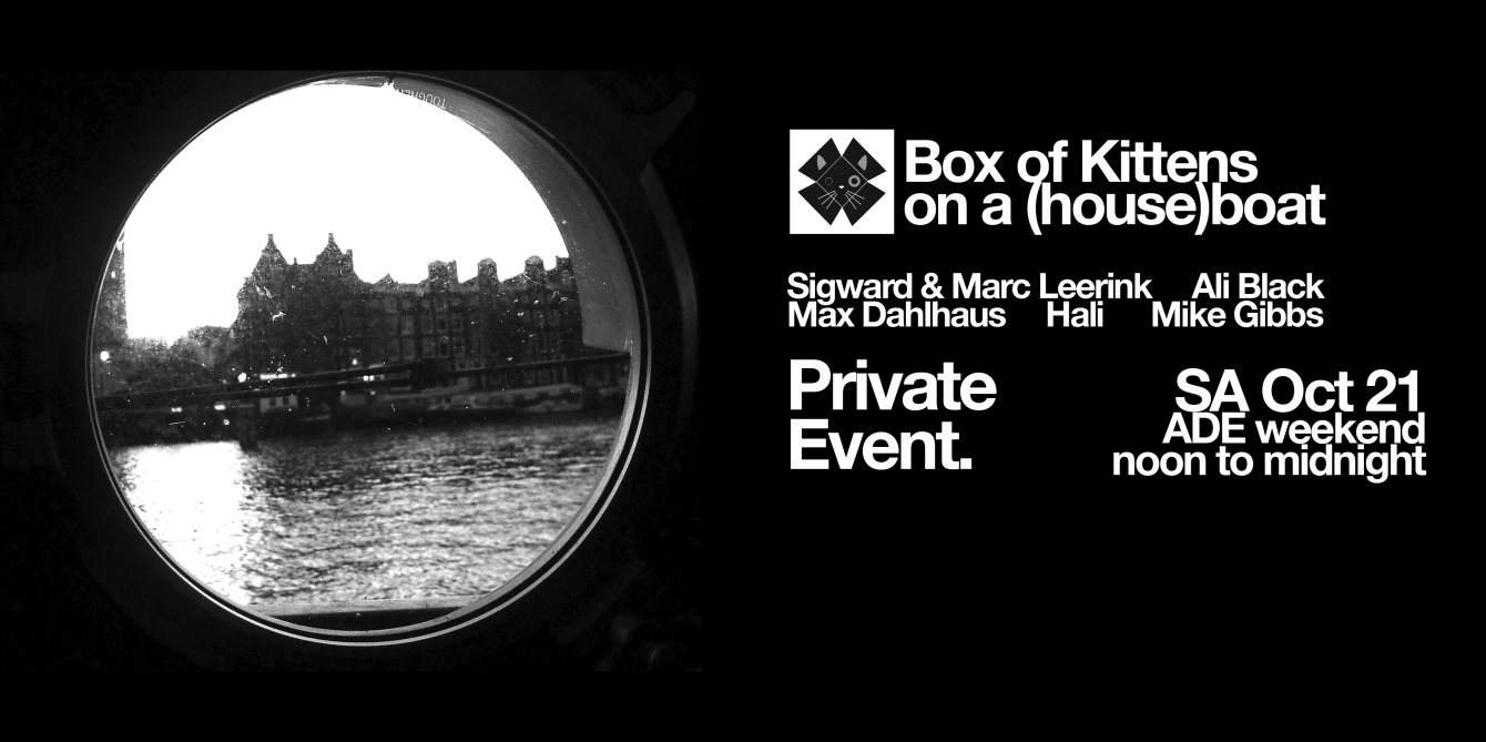 Sold-Out/Ausverkauft: Box of Kittens on a (House) Boat - フライヤー表
