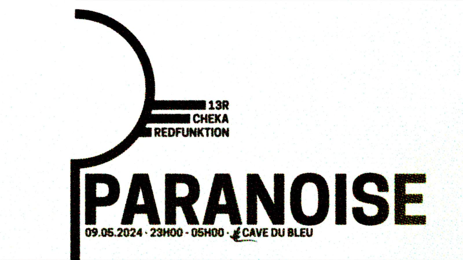 PARANOISE W/ CHEKA (UA) / 13R (CH) / REDFUNKTION (CH) - Página frontal