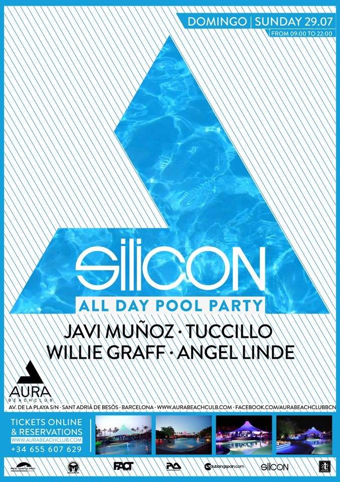 Aura Opening Weekend Day 3 All Day Pool Party with Silicon - Página frontal