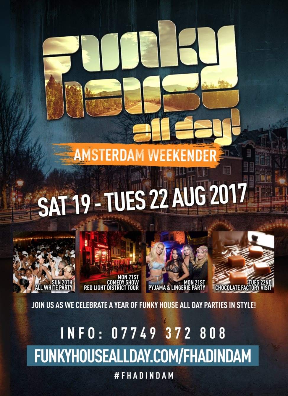 Funky House All Day Amsterdam Weekender (#Fhadindam) - Página frontal
