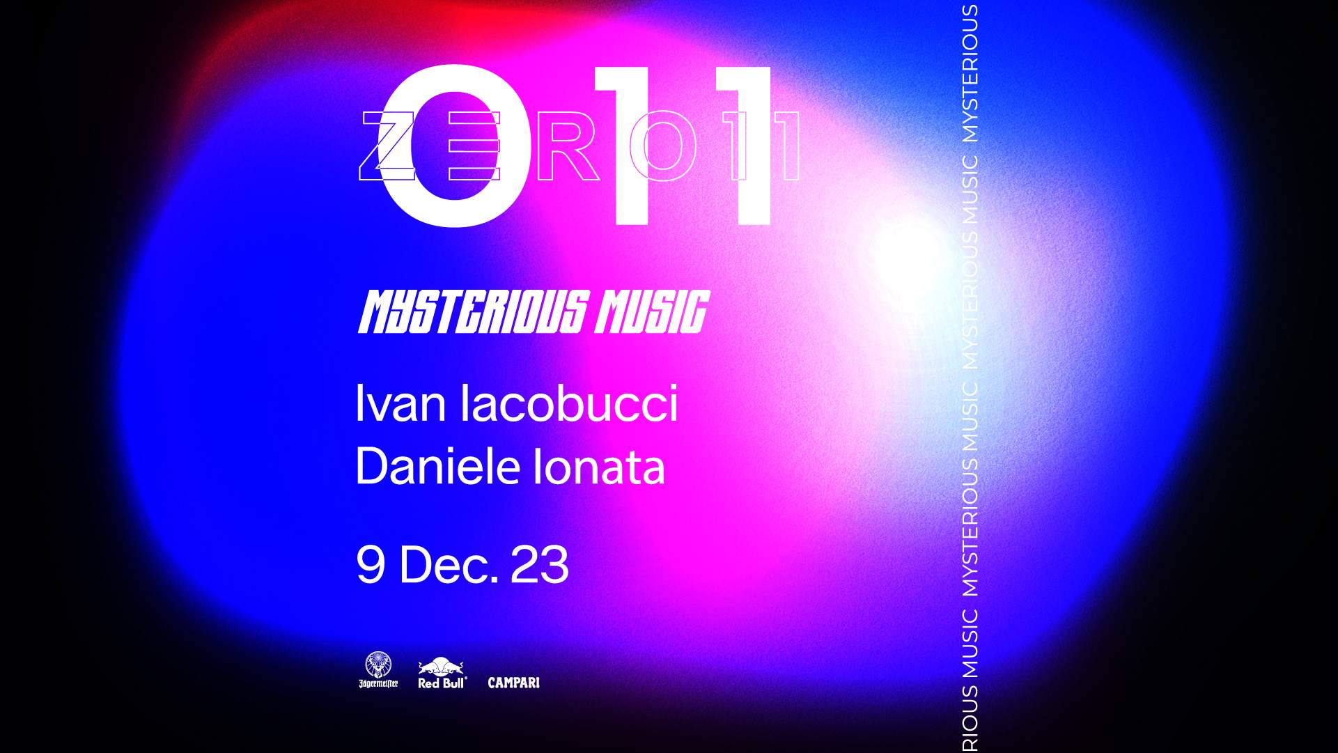 Club Zero11 pres. Mysterious Music with Ivan Iacobucci, Daniele Ionata - フライヤー表