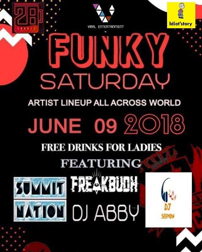 Funky Saturday - フライヤー表