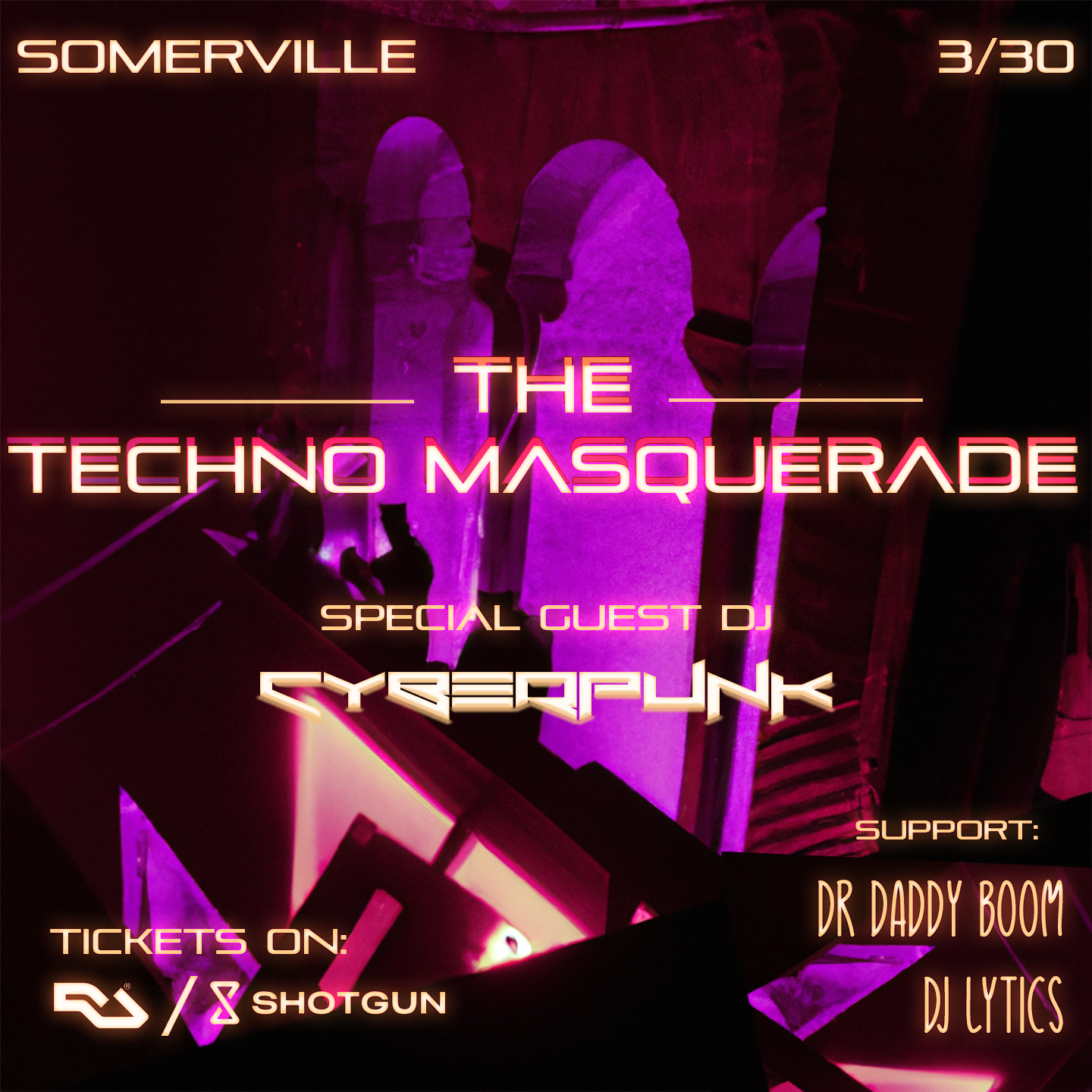 The Techno Masquerade (Rave) at Union Tavern, Boston