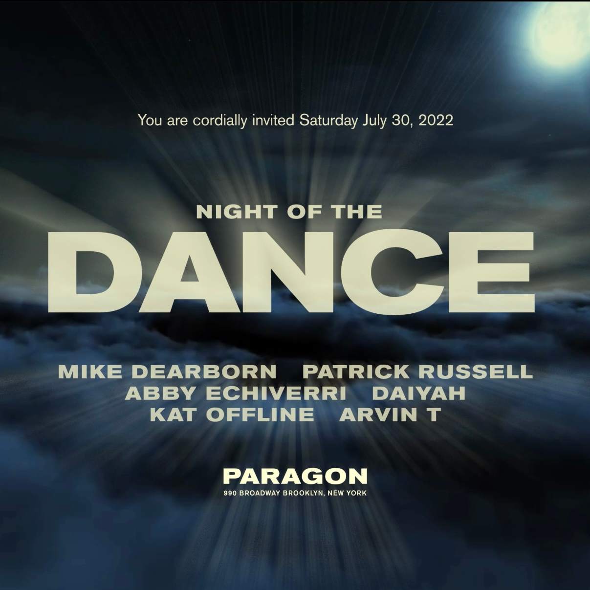 Night of the Dance featuring Mike Dearborn, Patrick Russell, Abby Echiverri - Página frontal