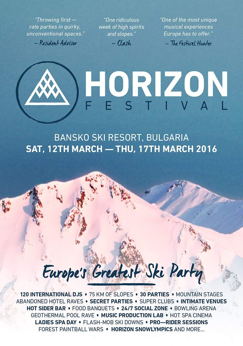 Horizon Festival 2016 - Página frontal