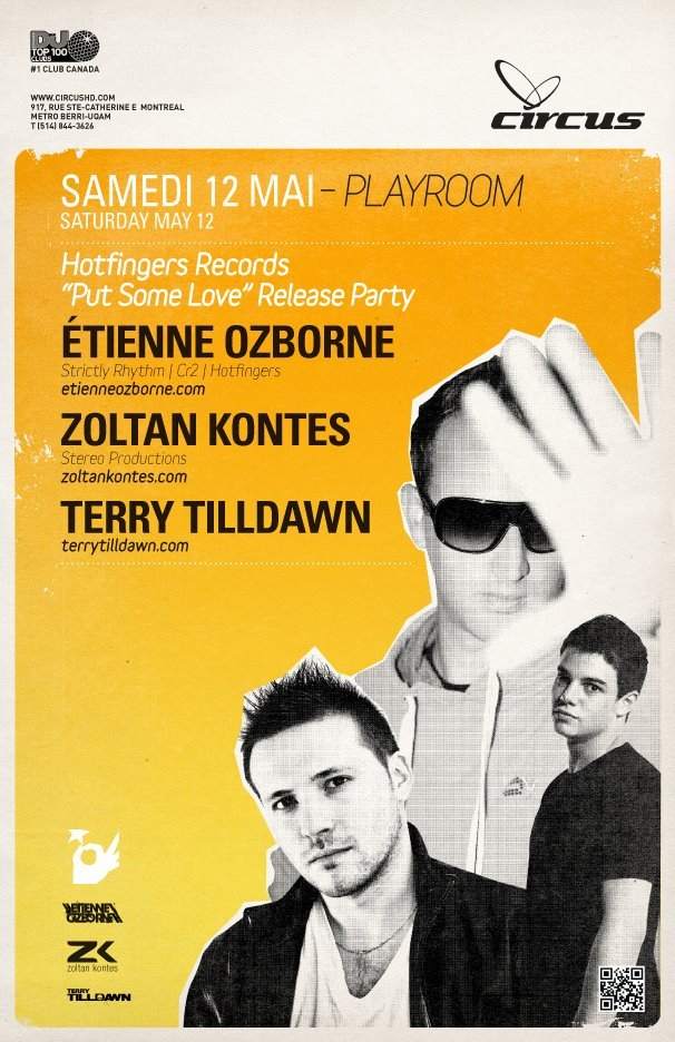 Étienne Ozborne - Zoltan Kontes - Terry Tilldawn - フライヤー表