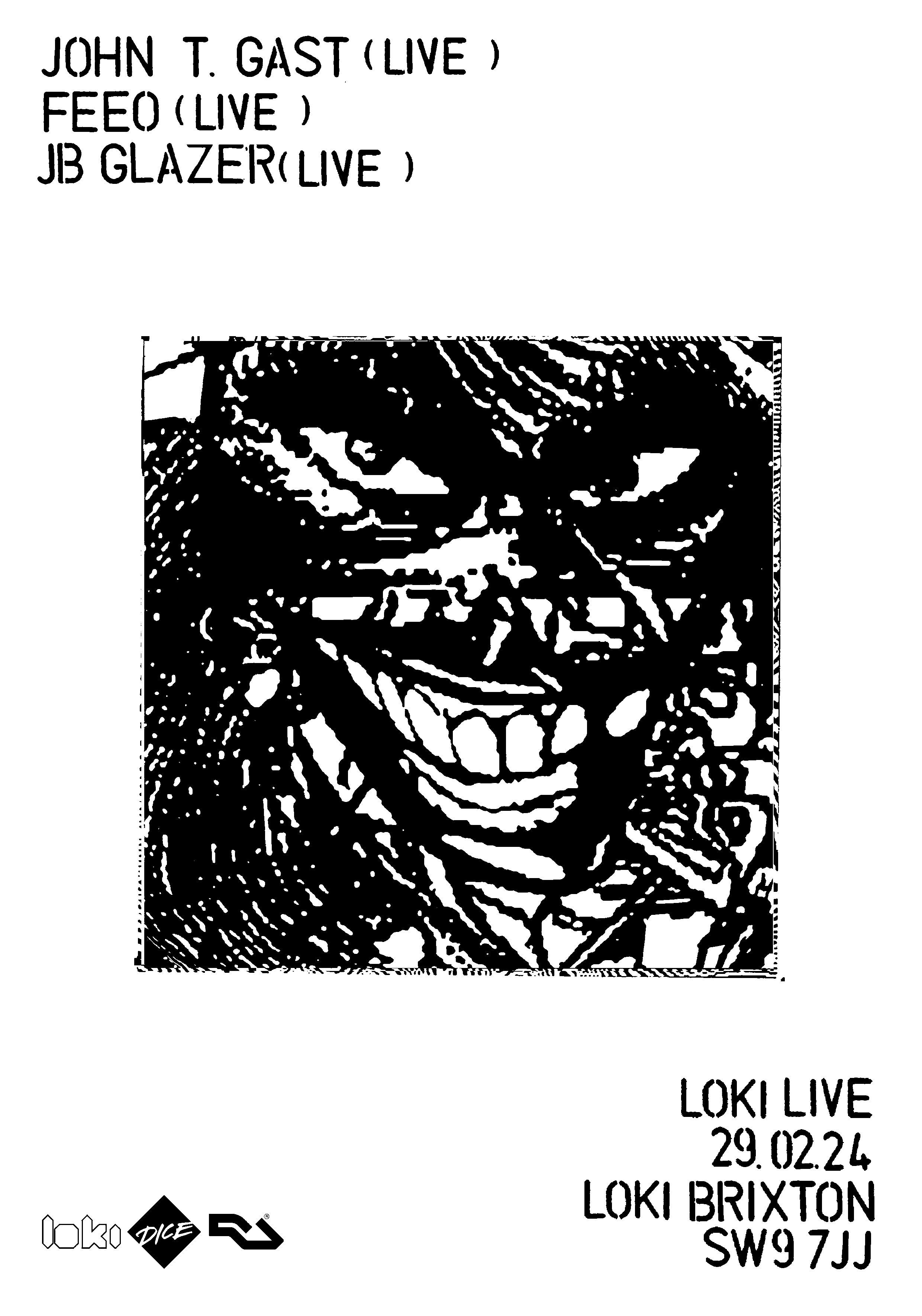 Loki Live: John T. Gast, feeo, jb glazer - Página frontal