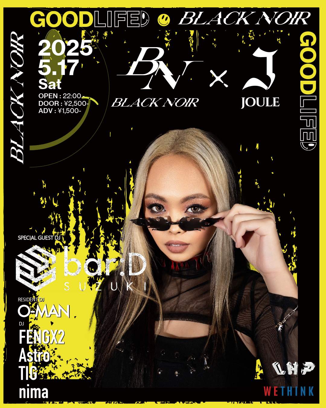 GOODLIFE feat DJ bar:D suzuki from BLACK NOIR Aus at Joule, Osaka