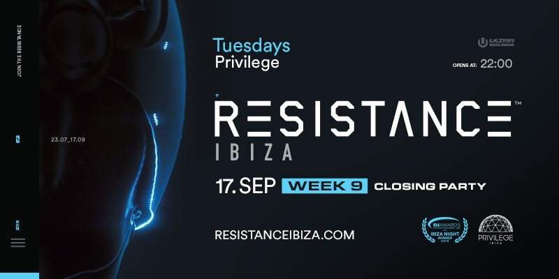 Resistance Ibiza Closing Party - フライヤー表