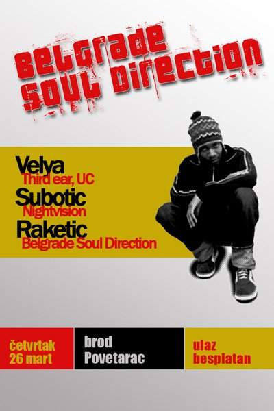 Belgrade Soul Direction - フライヤー表