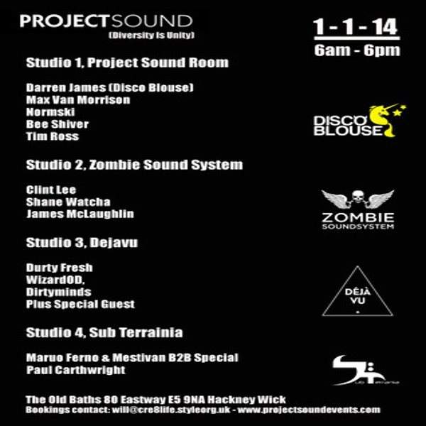 Project Sound presents The One - フライヤー表