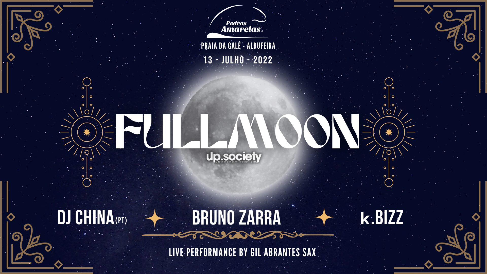 Full Moon at Pedras Amarelas - フライヤー表