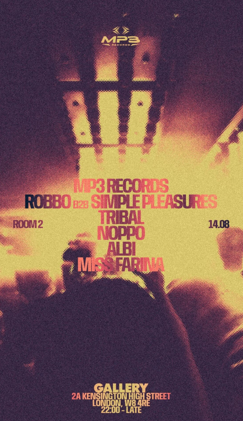 MP3 Records X Gallery - 14.08.25 at Gallery, London
