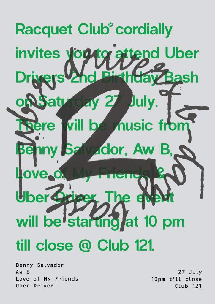 Uber Driver's Birthday Bash 2 at Club121, Wellington