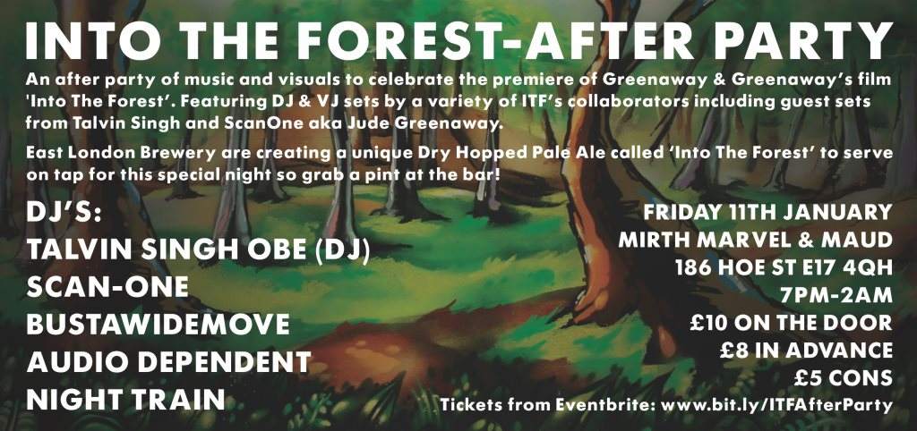 Into The Forest After Party - フライヤー表