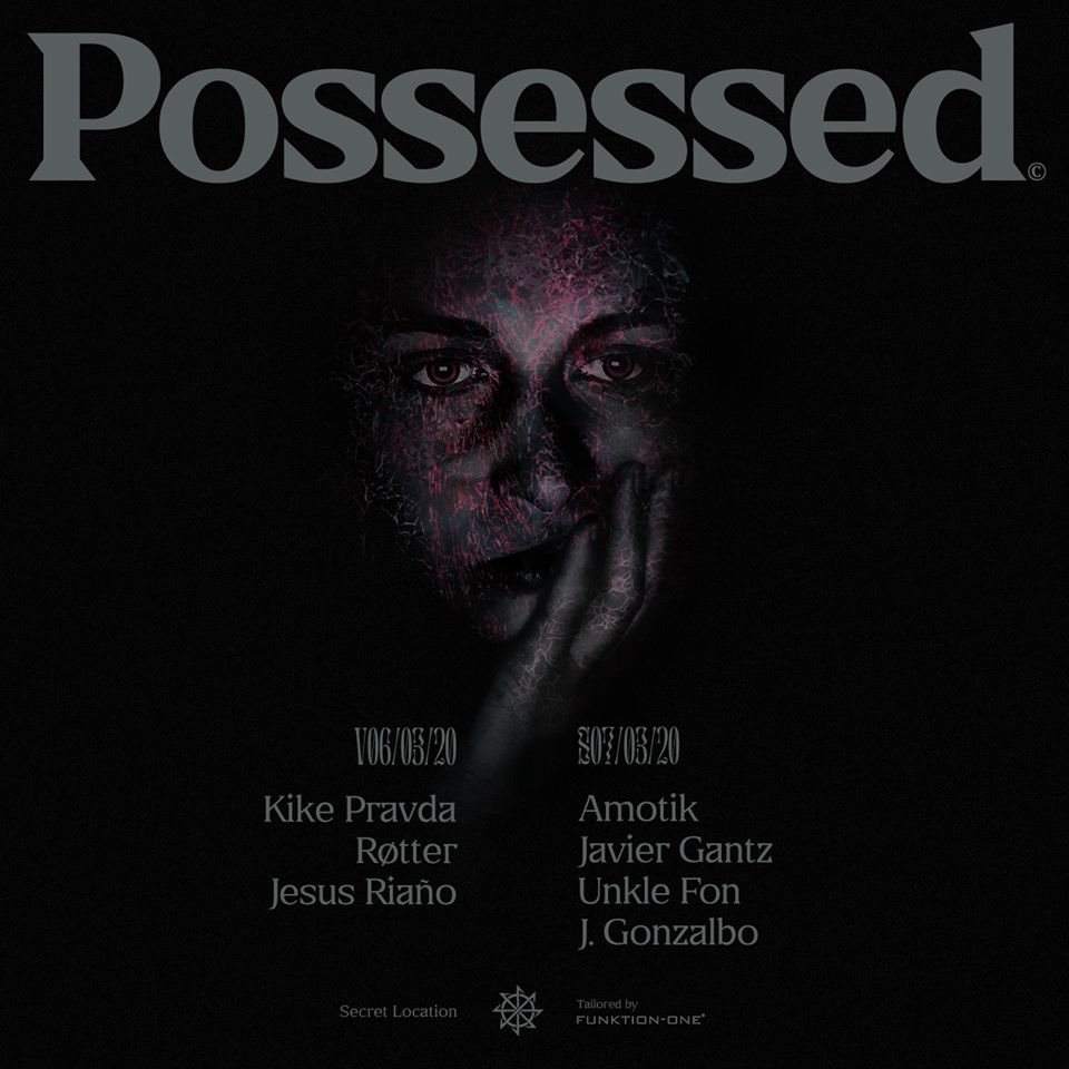 Possessed: Kike Pravda / RØTTER / Jesus Riaño - フライヤー表