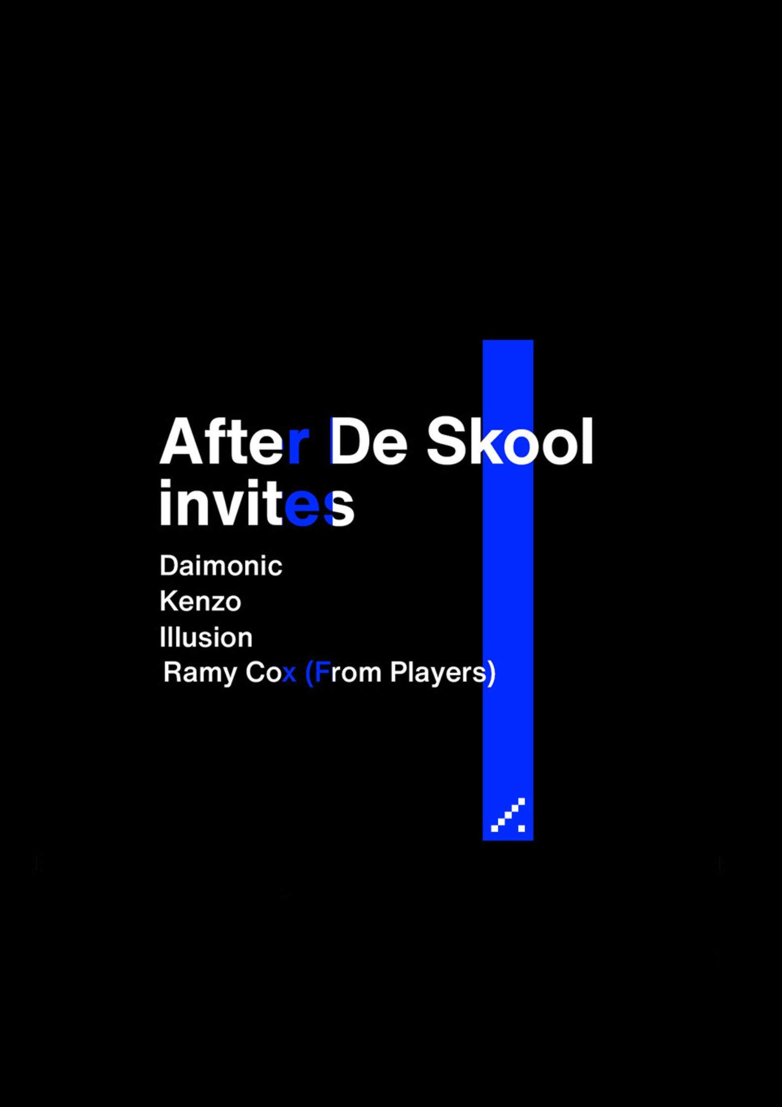 After De Skool Invites-1 - フライヤー表