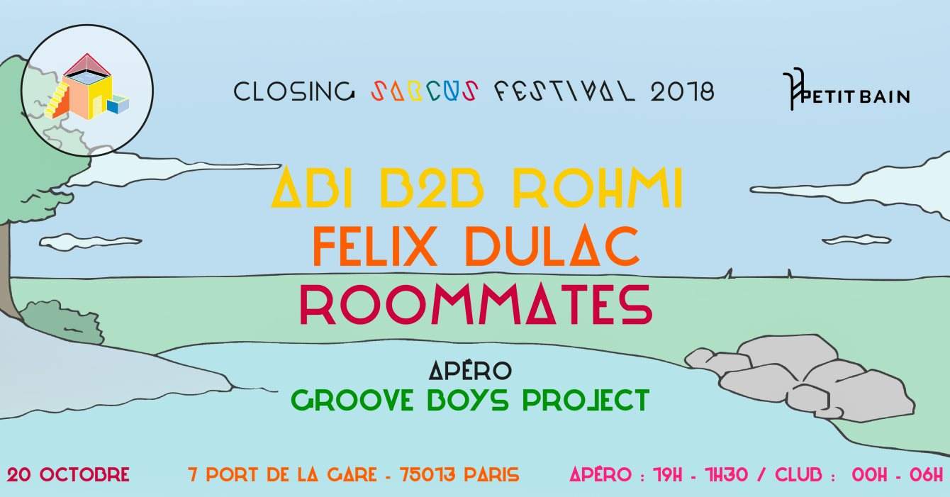Closing Sarcus Festival 2018 with ABI b2b Rohmi, Felix Dulac, Rmmt - Página frontal