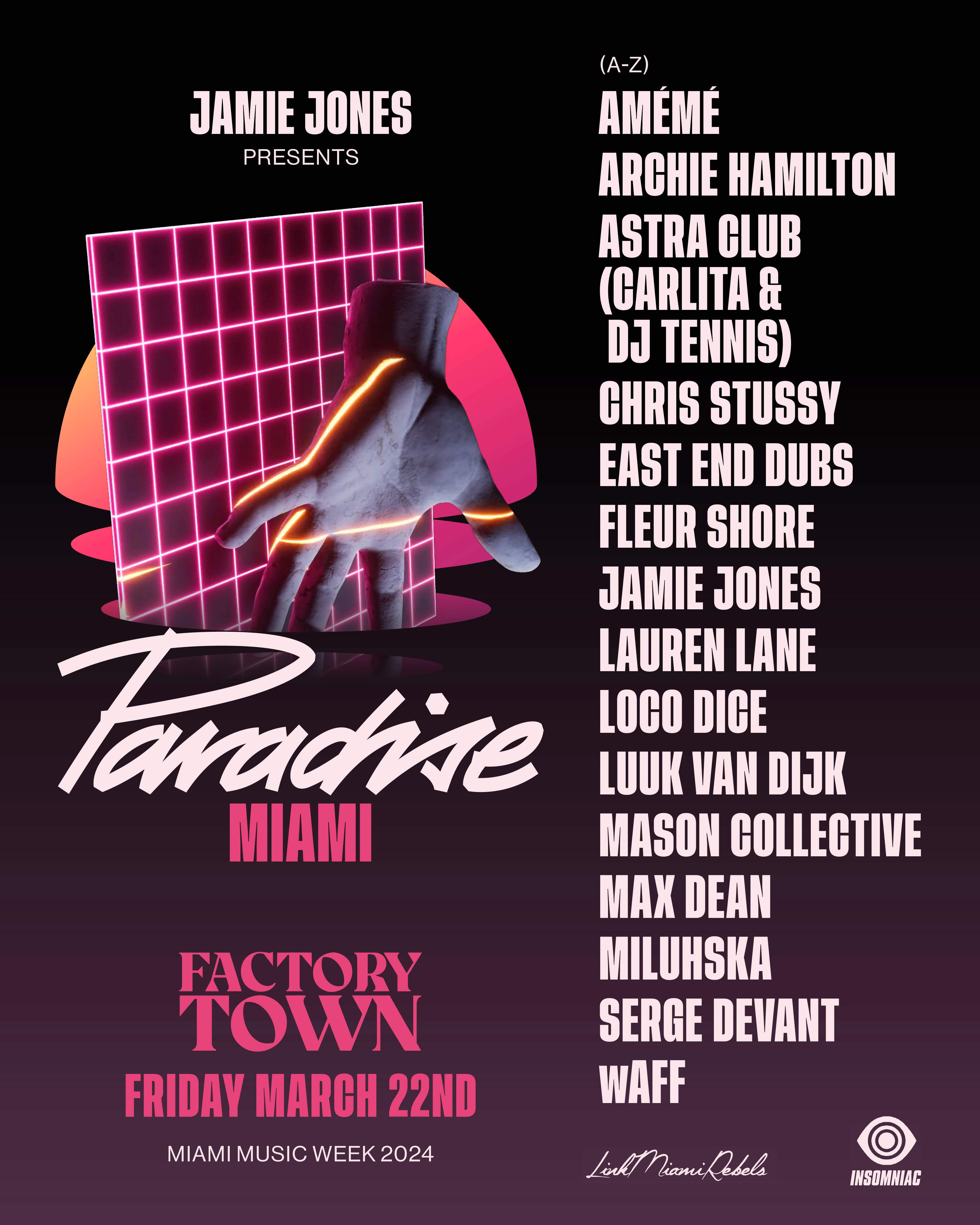 Paradise Miami - フライヤー表