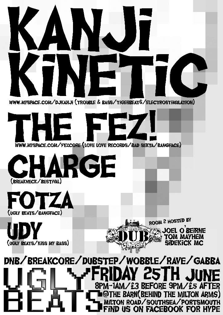 (Portsmouth 25/06) Kanji Kinetic & The Fez - Página frontal