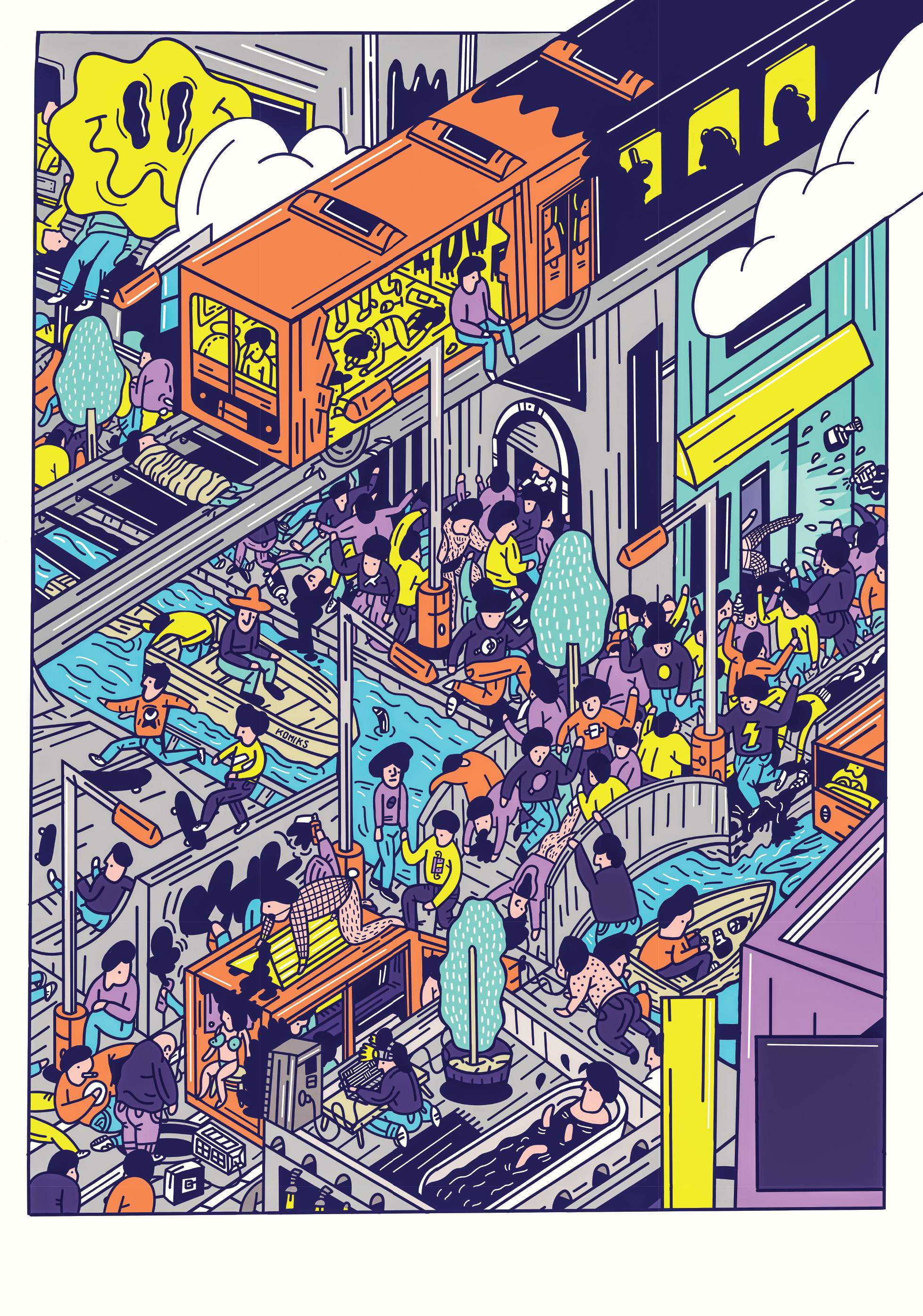 Komiks DAYTIME RAVE with David Vunk, HRTL Live bei Mystic Skatepark, Prague