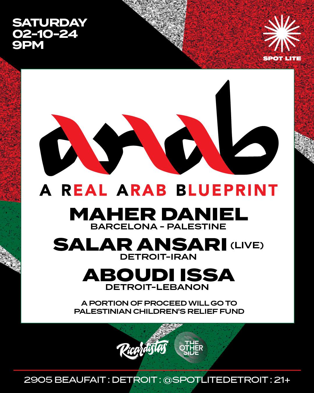 A Real Arab Blueprint presents: Maher Daniel, Salar Ansari (LIVE), Aboudi Issa - フライヤー表