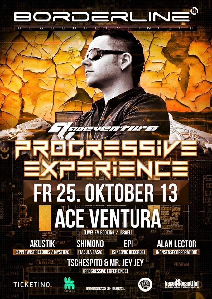 Progressive Experience with ACE Ventura Live - Página frontal