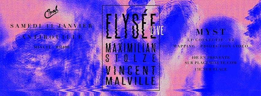 MaH Présente Elysée - live, Maximilian Stolze & Vincent Malville - フライヤー表