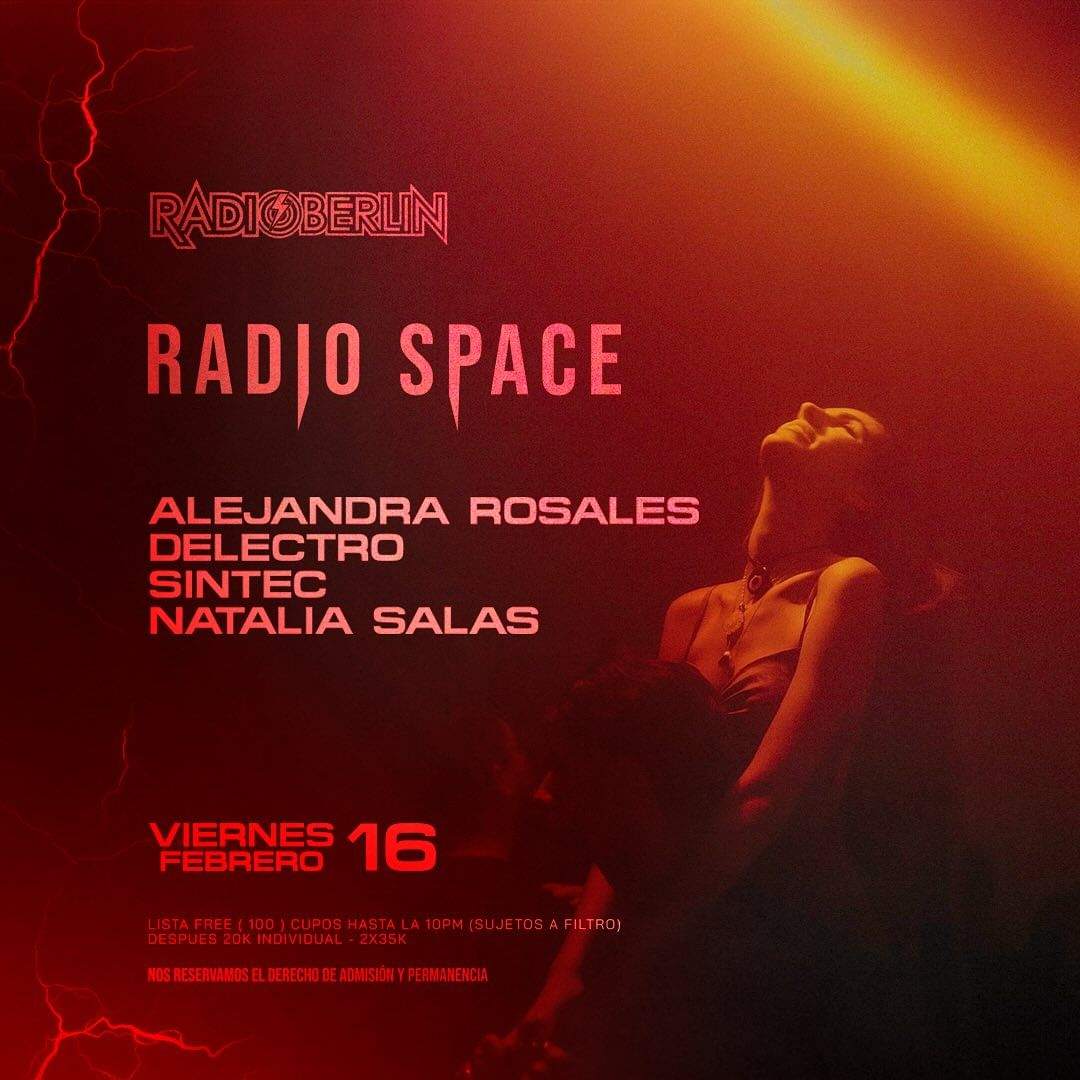 Radio Space: Alejandra Rosales / Delectro / Sintec / Natalia Salas - フライヤー表