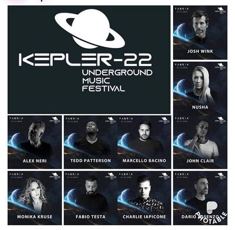 Kepler-22 Underground Music Festival - フライヤー表