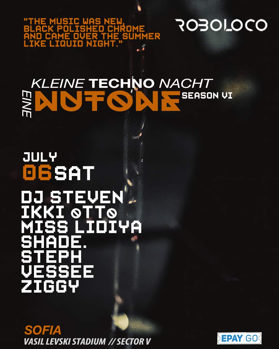 ROBOLOCO: EINE KLEINE TECHNO NACHT NUTONE: SAT 6 JULY at Nutone Sofia ...