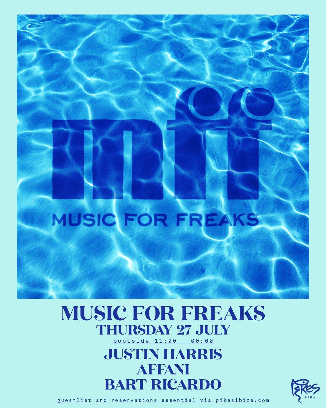 Music For Freaks Poolside Takeover - フライヤー表