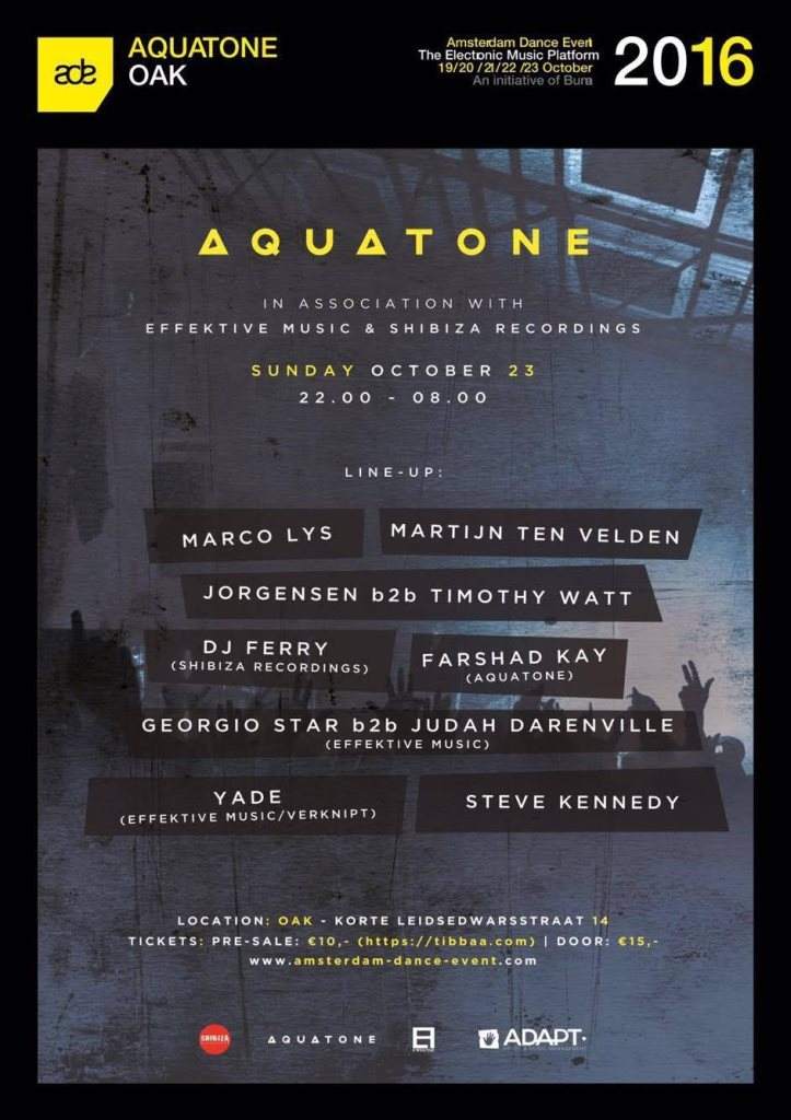 Aquatone ADE Special - フライヤー表