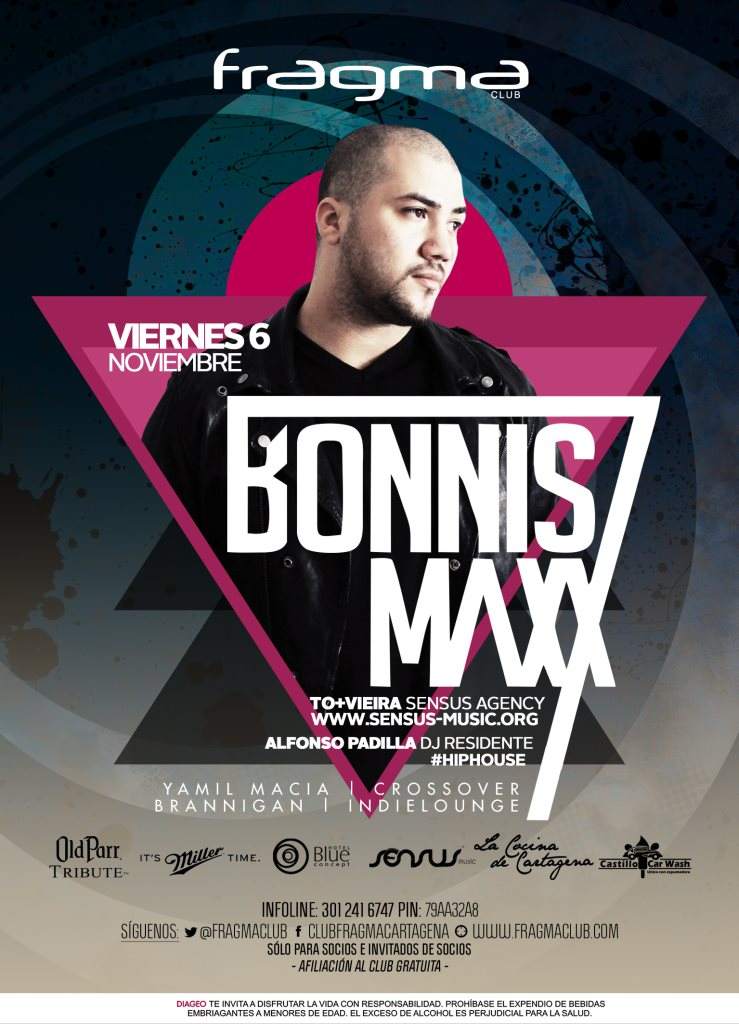 Sensus Music presents: Bonnis Maxx - フライヤー表