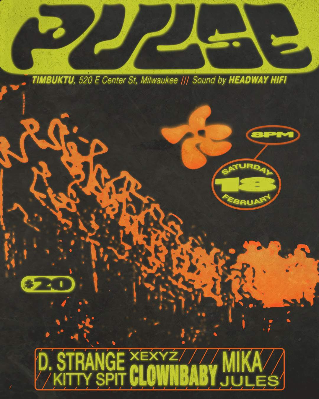 PULSE at TIMBUKTU with D. Strange / Kitty Spit / Clownbaby / Xexyz ...