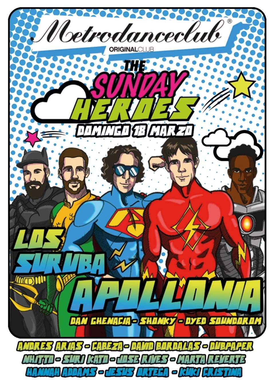 The Sunday Heroes - フライヤー表
