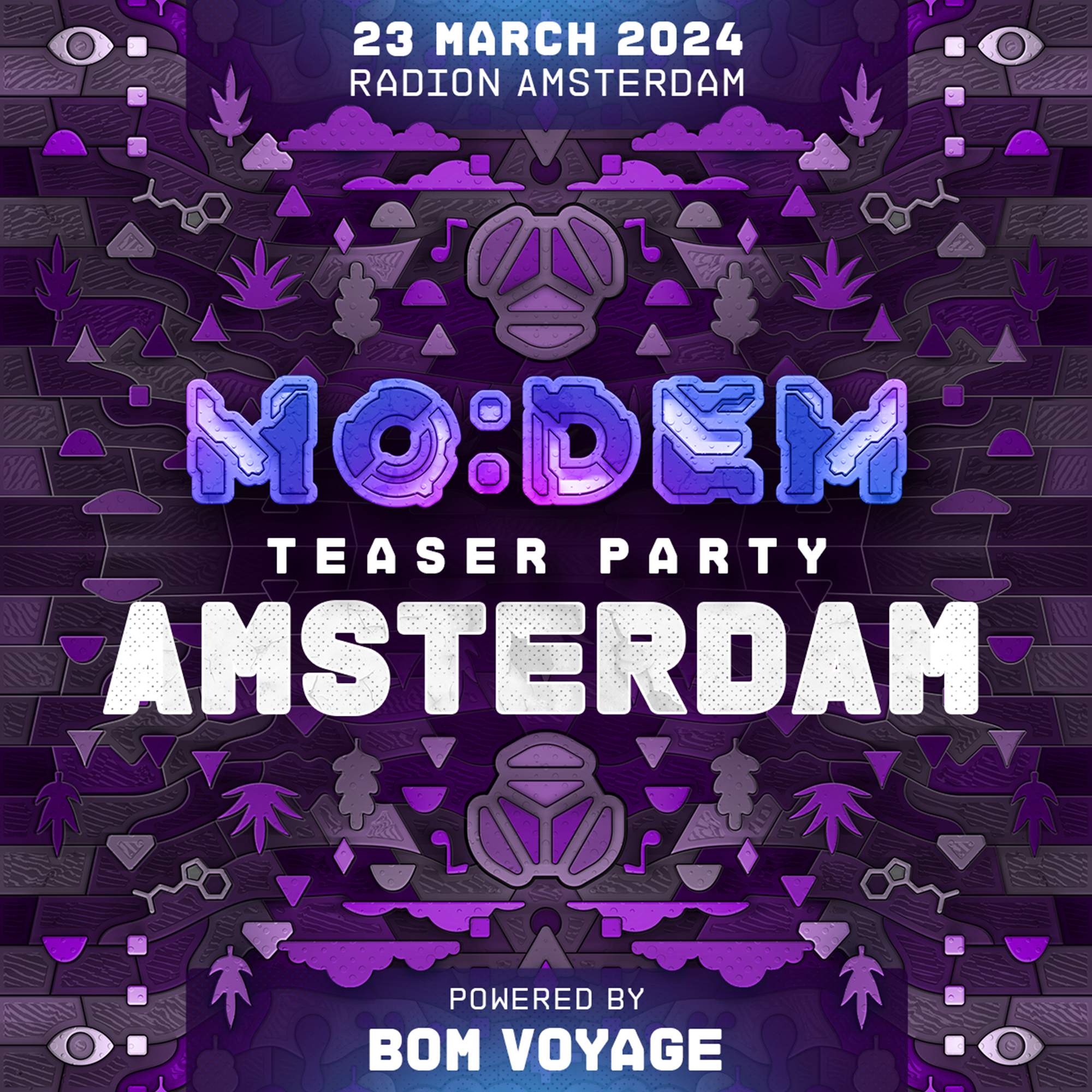 MoDem Teaser Amsterdam powered by Bom Voyage - フライヤー表