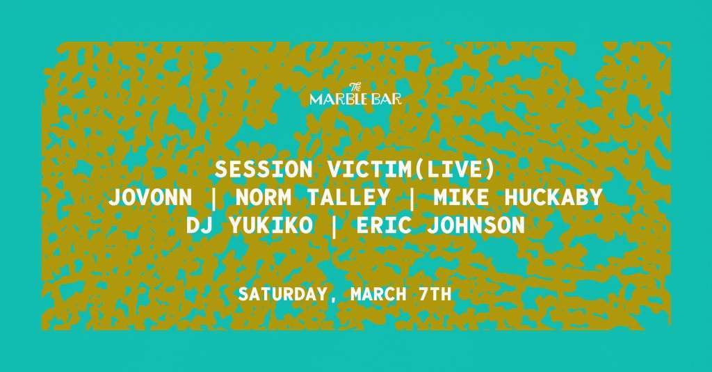 Marble Bar presents: Session Victim (Live) / Jovonn - Página frontal