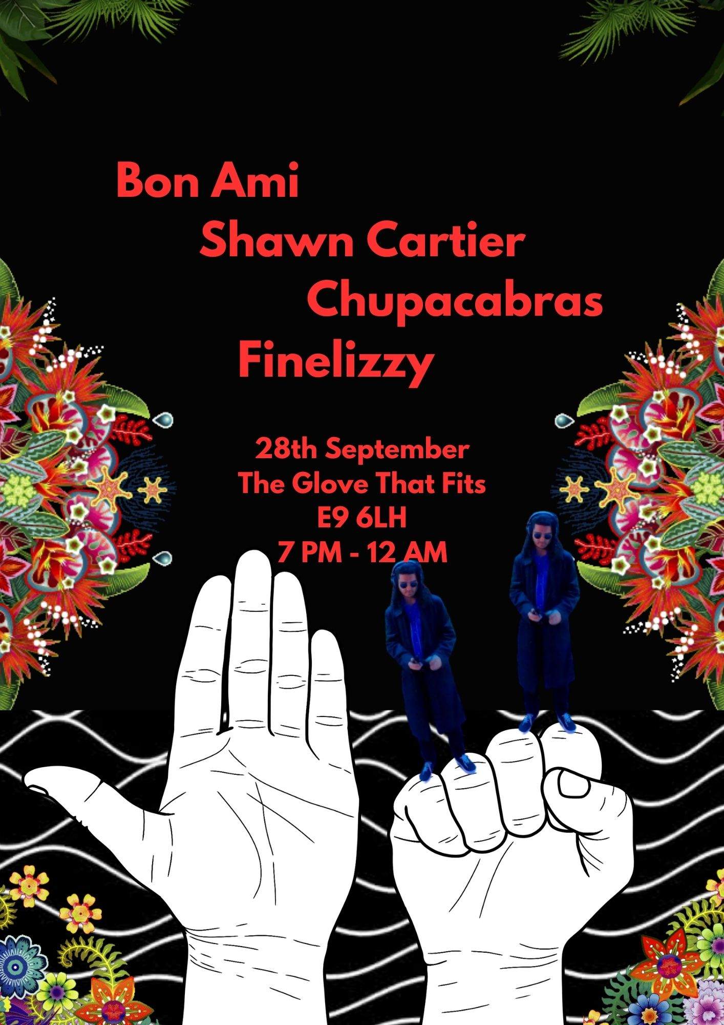 Bon Ami + Shawn Cartier + Chupacabras + Finelizzy - フライヤー表