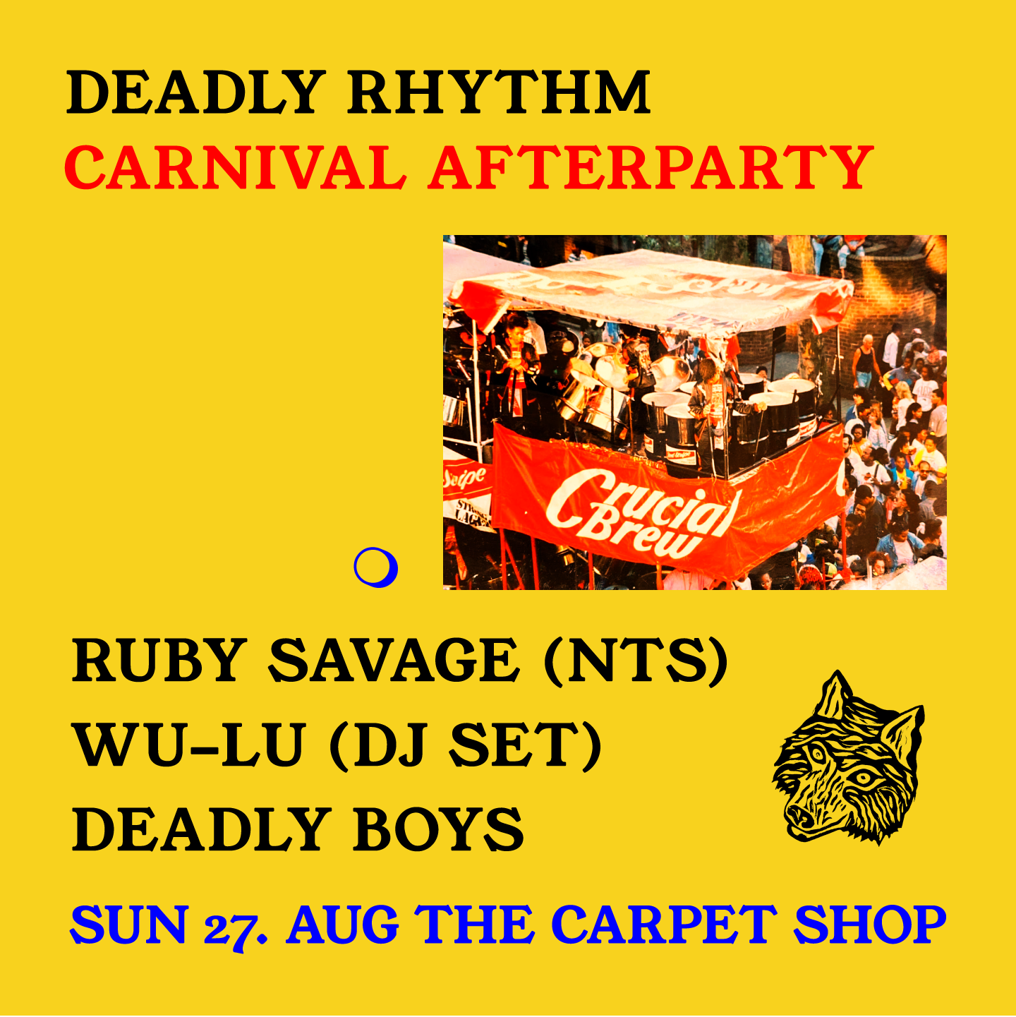 Deadly Rhythm Carnival After Party - フライヤー表
