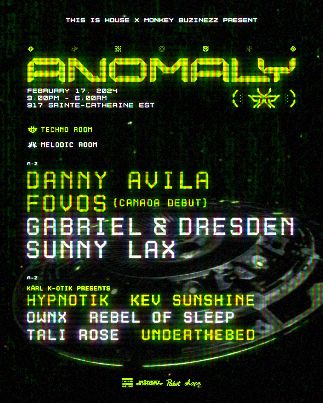 ANOMALY with Danny Avila • FOVOS • Gabriel & Dresden • Sunny Lax - Página frontal