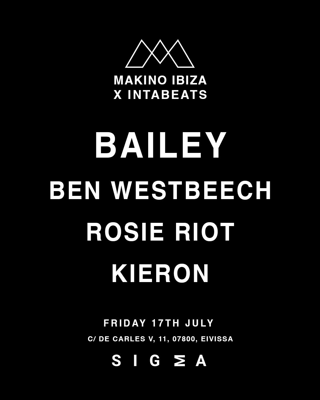 Makino x Intabeats with Bailey, Ben Westbeech, Rosie Riot & Kieron [Drum & Bass]